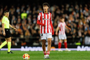 Selton Sanchez, Copa Del Rey çeyrek final maçında Valencia CF ve Athletic Club (Maciej Rogowski / Ball Raw Images) takımları arasında görüldü.)