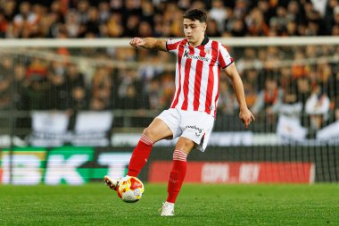 Iker Monreal Agundez, Copa Del Rey çeyrek final maçında Valencia CF ve Athletic Club (Maciej Rogowski / Ball Raw Images) takımları arasında görüldü.)