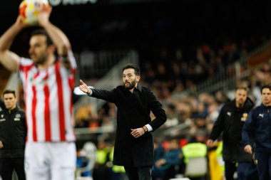 Carlos Corberan, Copa Del Rey çeyrek final maçında Valencia CF ve Athletic Club (Maciej Rogowski / Ball Raw Images) takımları arasında görüldü.)