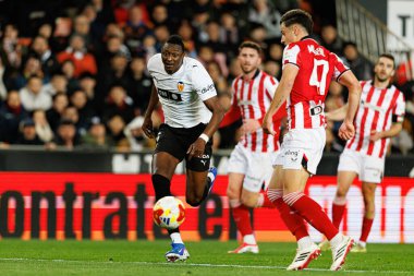 Umar Sadiq, Copa Del Rey çeyrek final maçında Valencia CF ve Athletic Club (Maciej Rogowski / Ball Raw Images) takımları arasında görüldü.)