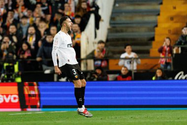 Jose Copete, Valencia CF ve Athletic Club (Maciej Rogowski / Ball Raw Images) takımları arasında oynanan Copa Del Rey çeyrek final maçında görüldü.)