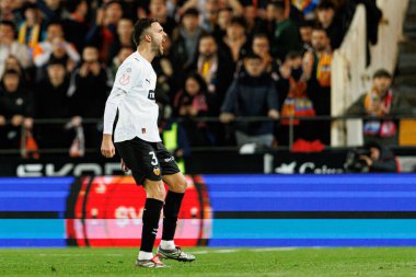 Jose Copete, Valencia CF ve Athletic Club (Maciej Rogowski / Ball Raw Images) takımları arasında oynanan Copa Del Rey çeyrek final maçında görüldü.)