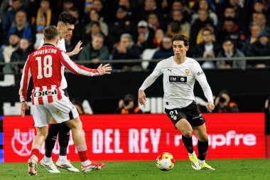 Jesus Vazquez, Copa Del Rey çeyrek final maçında Valencia CF ve Athletic Club (Maciej Rogowski / Ball Raw Images) takımları arasında görüldü.)