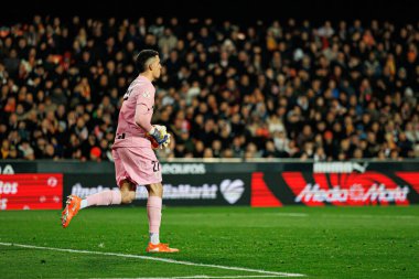 Alex Padilla, Copa Del Rey çeyrek final maçında Valencia CF ve Athletic Club (Maciej Rogowski / Ball Raw Images) takımları arasında görüldü.)