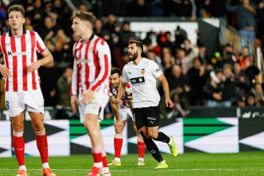 Luis Rioja, Copa Del Rey çeyrek final maçında Valencia CF ve Athletic Club (Maciej Rogowski / Ball Raw Images) takımları arasında görüldü.)