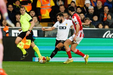 Luis Rioja, Copa Del Rey çeyrek final maçında Valencia CF ve Athletic Club (Maciej Rogowski / Ball Raw Images) takımları arasında görüldü.)
