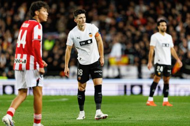 Pepelu, Valencia CF ve Athletic Club (Maciej Rogowski / Ball Raw Images) takımları arasında oynanan Copa Del Rey çeyrek final maçında görüldü.)