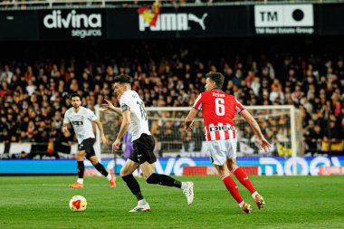 Mikel Vesga ve Pepelu, Copa Del Rey çeyrek final maçında Valencia CF ve Athletic Club (Maciej Rogowski / Ball Raw Images) takımları arasında görüldü.)
