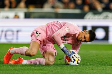 Alex Padilla, Copa Del Rey çeyrek final maçında Valencia CF ve Athletic Club (Maciej Rogowski / Ball Raw Images) takımları arasında görüldü.)