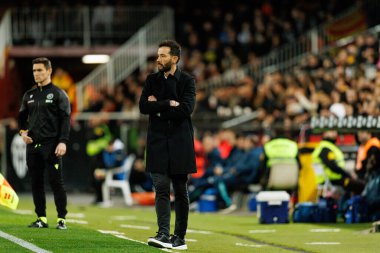 Carlos Corberan, Copa Del Rey çeyrek final maçında Valencia CF ve Athletic Club (Maciej Rogowski / Ball Raw Images) takımları arasında görüldü.)