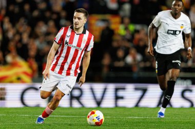 Andoni Gorosabel, Copa Del Rey çeyrek final maçında Valencia CF ve Athletic Club (Maciej Rogowski / Ball Raw Images) takımları arasında görüldü.)