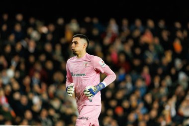 Alex Padilla, Copa Del Rey çeyrek final maçında Valencia CF ve Athletic Club (Maciej Rogowski / Ball Raw Images) takımları arasında görüldü.)