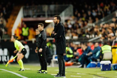 Carlos Corberan, Copa Del Rey çeyrek final maçında Valencia CF ve Athletic Club (Maciej Rogowski / Ball Raw Images) takımları arasında görüldü.)