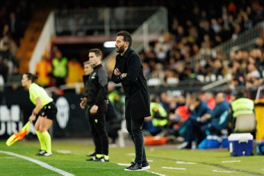 Carlos Corberan, Copa Del Rey çeyrek final maçında Valencia CF ve Athletic Club (Maciej Rogowski / Ball Raw Images) takımları arasında görüldü.)