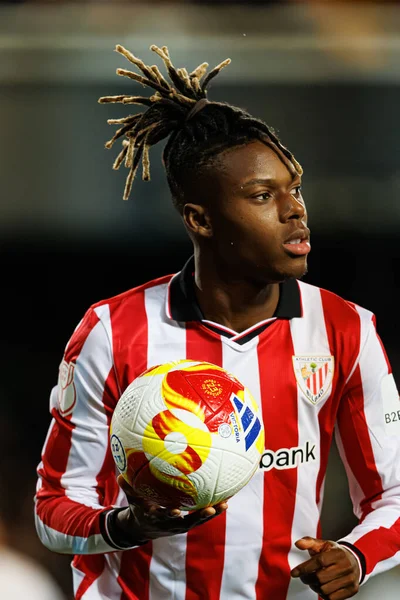 Nicolas Nico Williams, Copa Del Rey çeyrek final maçında Valencia CF ve Athletic Club (Maciej Rogowski / Ball Raw Images) takımları arasında görüldü.)