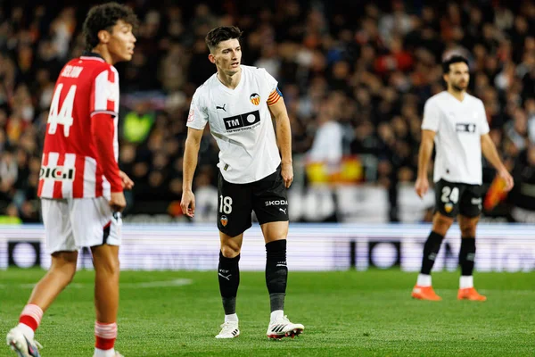 Pepelu, Valencia CF ve Athletic Club (Maciej Rogowski / Ball Raw Images) takımları arasında oynanan Copa Del Rey çeyrek final maçında görüldü.)