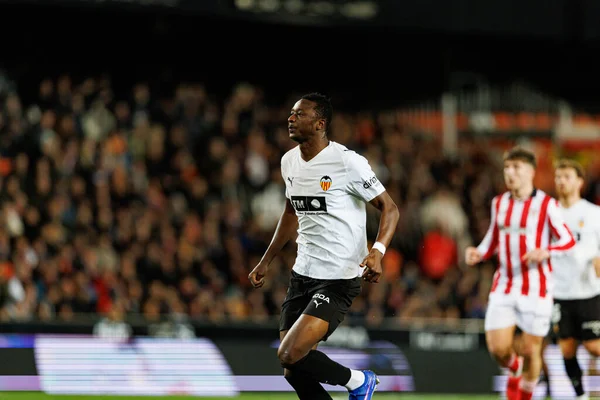 Umar Sadiq, Copa Del Rey çeyrek final maçında Valencia CF ve Athletic Club (Maciej Rogowski / Ball Raw Images) takımları arasında görüldü.)