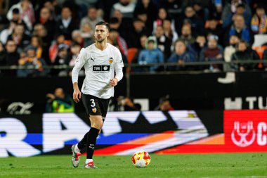 Jose Copete, Valencia CF ve Athletic Club (Maciej Rogowski / Ball Raw Images) takımları arasında oynanan Copa Del Rey çeyrek final maçında görüldü.)