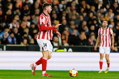 Aymeric Laporte, Copa Del Rey çeyrek final maçında Valencia CF ve Athletic Club (Maciej Rogowski / Ball Raw Images) takımları arasında görüldü.)