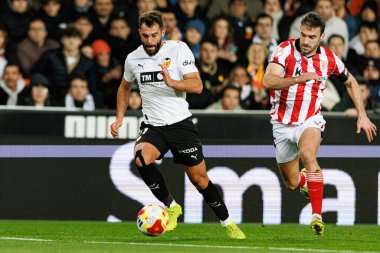 Luis Rioja ve Inigo Lekue, Copa Del Rey çeyrek final maçında Valencia CF ve Athletic Club (Maciej Rogowski / Ball Raw Images) takımları arasında görüldü.)