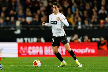 Jesus Vazquez, Copa Del Rey çeyrek final maçında Valencia CF ve Athletic Club (Maciej Rogowski / Ball Raw Images) takımları arasında görüldü.)