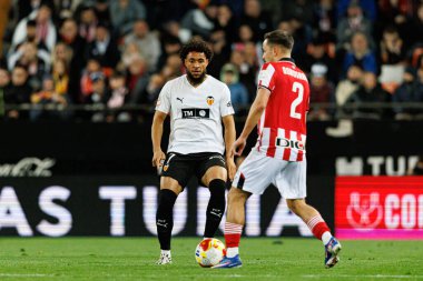 Arnaut Danjuma, Copa Del Rey çeyrek final maçında Valencia CF ve Athletic Club (Maciej Rogowski / Ball Raw Images) takımları arasında görüldü.)