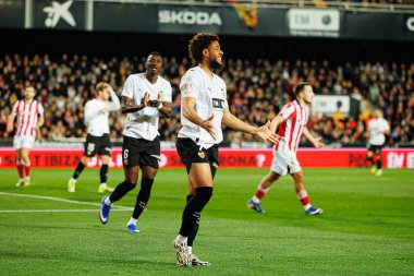 Arnaut Danjuma, Copa Del Rey çeyrek final maçında Valencia CF ve Athletic Club (Maciej Rogowski / Ball Raw Images) takımları arasında görüldü.)