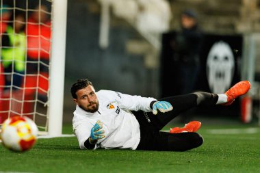 Valencia CF ve Athletic Club (Maciej Rogowski / Ball Raw Images) takımları arasında oynanan Copa Del Rey çeyrek final maçında Dimitrievski 'yi çaldı.)