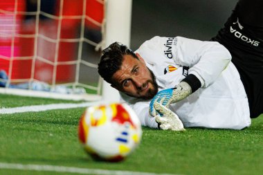 Valencia CF ve Athletic Club (Maciej Rogowski / Ball Raw Images) takımları arasında oynanan Copa Del Rey çeyrek final maçında Dimitrievski 'yi çaldı.)