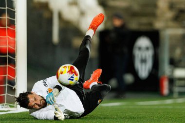 Valencia CF ve Athletic Club (Maciej Rogowski / Ball Raw Images) takımları arasında oynanan Copa Del Rey çeyrek final maçında Dimitrievski 'yi çaldı.)