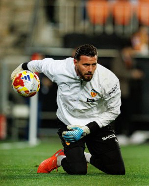 Valencia CF ve Athletic Club (Maciej Rogowski / Ball Raw Images) takımları arasında oynanan Copa Del Rey çeyrek final maçında Dimitrievski 'yi çaldı.)