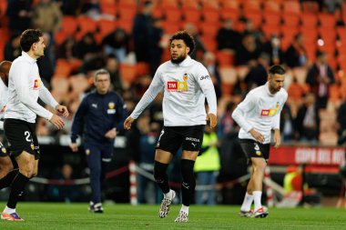Arnaut Danjuma, Copa Del Rey çeyrek final maçında Valencia CF ve Athletic Club (Maciej Rogowski / Ball Raw Images) takımları arasında görüldü.)