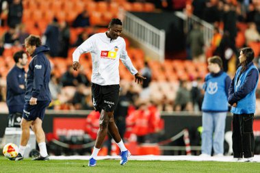 Umar Sadiq, Copa Del Rey çeyrek final maçında Valencia CF ve Athletic Club (Maciej Rogowski / Ball Raw Images) takımları arasında görüldü.)