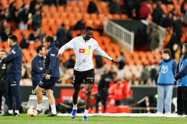 Umar Sadiq, Copa Del Rey çeyrek final maçında Valencia CF ve Athletic Club (Maciej Rogowski / Ball Raw Images) takımları arasında görüldü.)