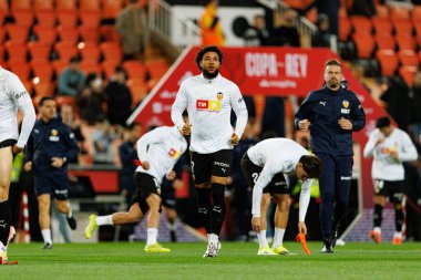 Arnaut Danjuma, Copa Del Rey çeyrek final maçında Valencia CF ve Athletic Club (Maciej Rogowski / Ball Raw Images) takımları arasında görüldü.)