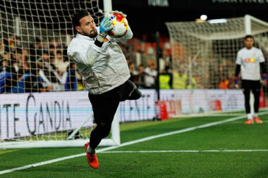 Valencia CF ve Athletic Club (Maciej Rogowski / Ball Raw Images) takımları arasında oynanan Copa Del Rey çeyrek final maçında Dimitrievski 'yi çaldı.)
