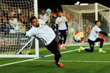Valencia CF ve Athletic Club (Maciej Rogowski / Ball Raw Images) takımları arasında oynanan Copa Del Rey çeyrek final maçında Dimitrievski 'yi çaldı.)