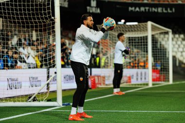 Valencia CF ve Athletic Club (Maciej Rogowski / Ball Raw Images) takımları arasında oynanan Copa Del Rey çeyrek final maçında Dimitrievski 'yi çaldı.)