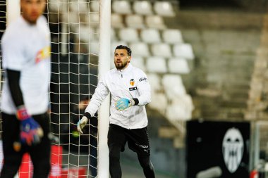 Valencia CF ve Athletic Club (Maciej Rogowski / Ball Raw Images) takımları arasında oynanan Copa Del Rey çeyrek final maçında Dimitrievski 'yi çaldı.)