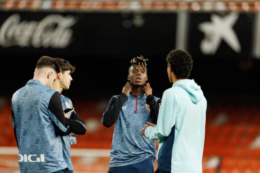 Nicolas Nico Williams, Copa Del Rey çeyrek final maçında Valencia CF ve Athletic Club (Maciej Rogowski / Ball Raw Images) takımları arasında görüldü.)