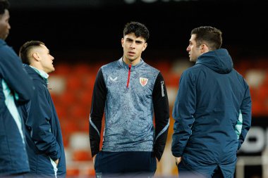 Alejandro Rego, Valencia CF ve Athletic Club (Maciej Rogowski / Ball Raw Images) takımları arasında oynanan Copa Del Rey çeyrek final maçında görüldü.)