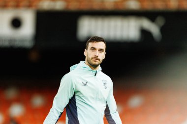 Inigo Lekue, Valencia CF ve Athletic Club (Maciej Rogowski / Ball Raw Images) takımları arasındaki Copa Del Rey çeyrek final maçında görüldü.)