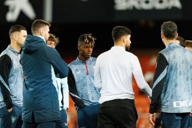 Nicolas Nico Williams, Copa Del Rey çeyrek final maçında Valencia CF ve Athletic Club (Maciej Rogowski / Ball Raw Images) takımları arasında görüldü.)