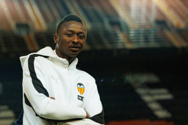 Umar Sadiq, Copa Del Rey çeyrek final maçında Valencia CF ve Athletic Club (Maciej Rogowski / Ball Raw Images) takımları arasında görüldü.)