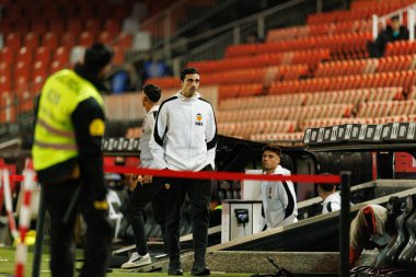 Valencia CF ve Athletic Club (Maciej Rogowski / Ball Raw Images) takımları arasında oynanan Copa Del Rey çeyrek final maçında Cesar Tarrega görüldü.)