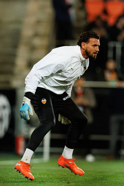 Valencia CF ve Athletic Club (Maciej Rogowski / Ball Raw Images) takımları arasında oynanan Copa Del Rey çeyrek final maçında Dimitrievski 'yi çaldı.)