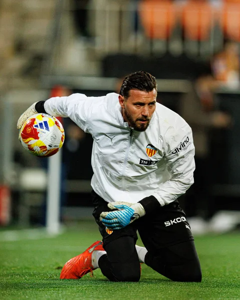 Valencia CF ve Athletic Club (Maciej Rogowski / Ball Raw Images) takımları arasında oynanan Copa Del Rey çeyrek final maçında Dimitrievski 'yi çaldı.)
