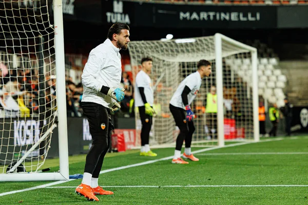 Valencia CF ve Athletic Club (Maciej Rogowski / Ball Raw Images) takımları arasında oynanan Copa Del Rey çeyrek final maçında Dimitrievski 'yi çaldı.)