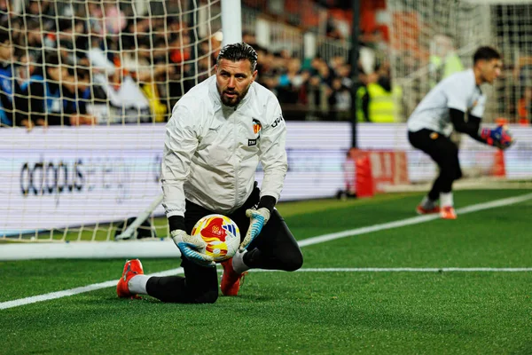 Valencia CF ve Athletic Club (Maciej Rogowski / Ball Raw Images) takımları arasında oynanan Copa Del Rey çeyrek final maçında Dimitrievski 'yi çaldı.)