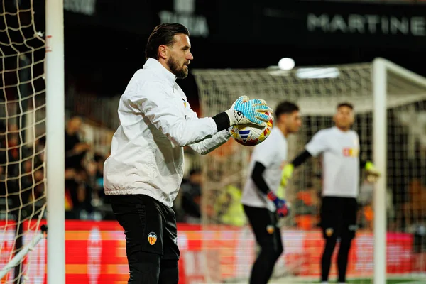 Valencia CF ve Athletic Club (Maciej Rogowski / Ball Raw Images) takımları arasında oynanan Copa Del Rey çeyrek final maçında Dimitrievski 'yi çaldı.)